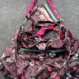 Hello Kitty Black and Pink Baby Bag